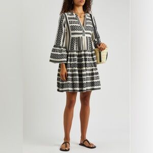 Devotion Twins Ella Embroidered Cotton Mini Dress Size XS